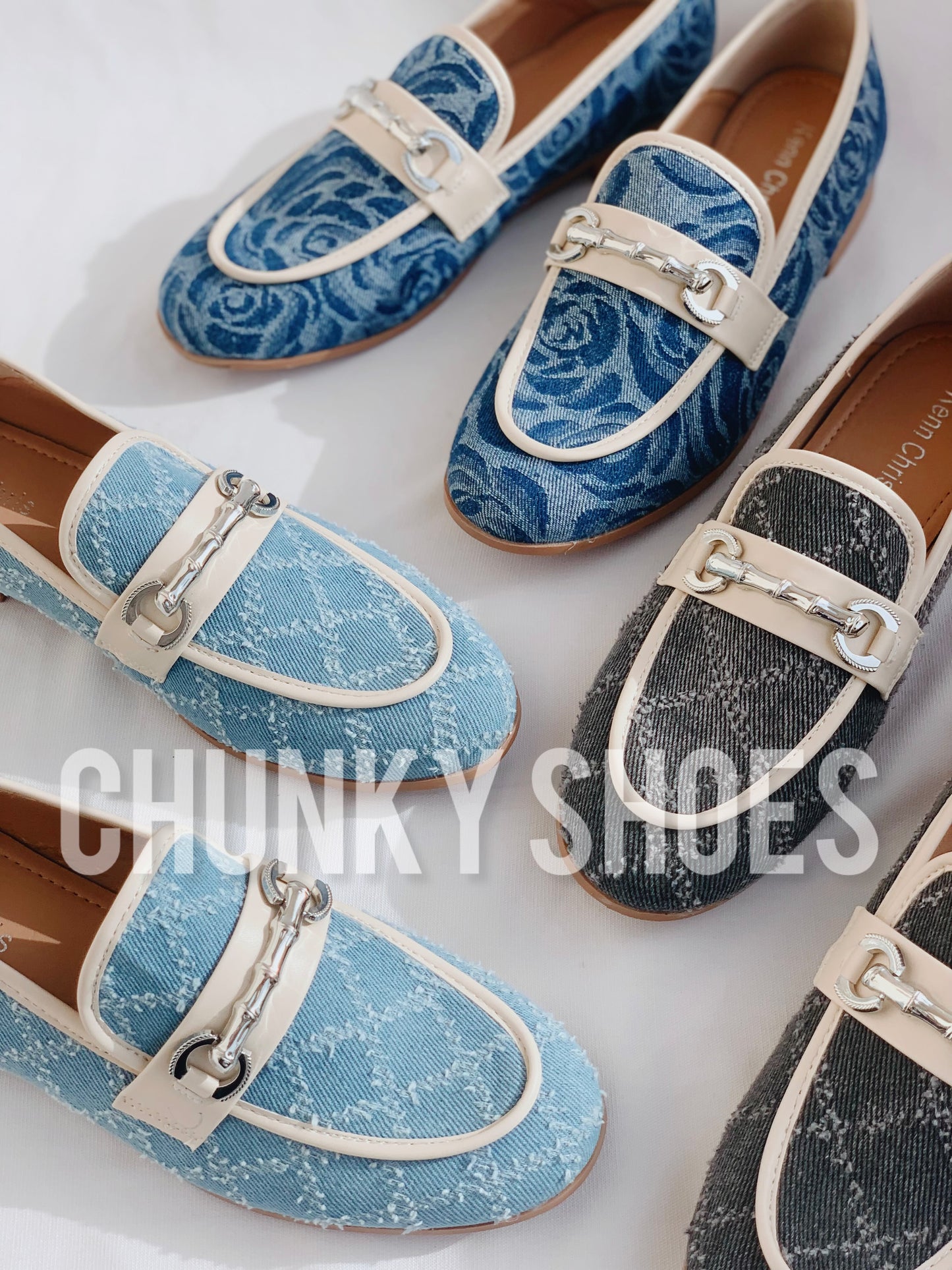 Denim loafers