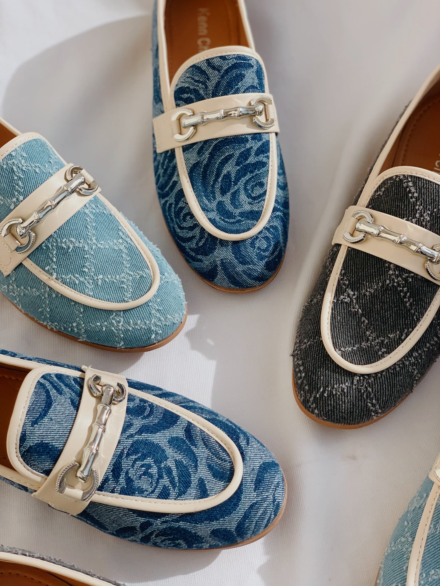 Denim loafers