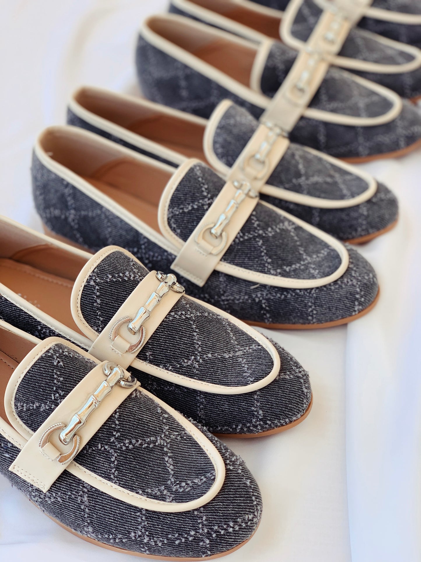 Grey loafers