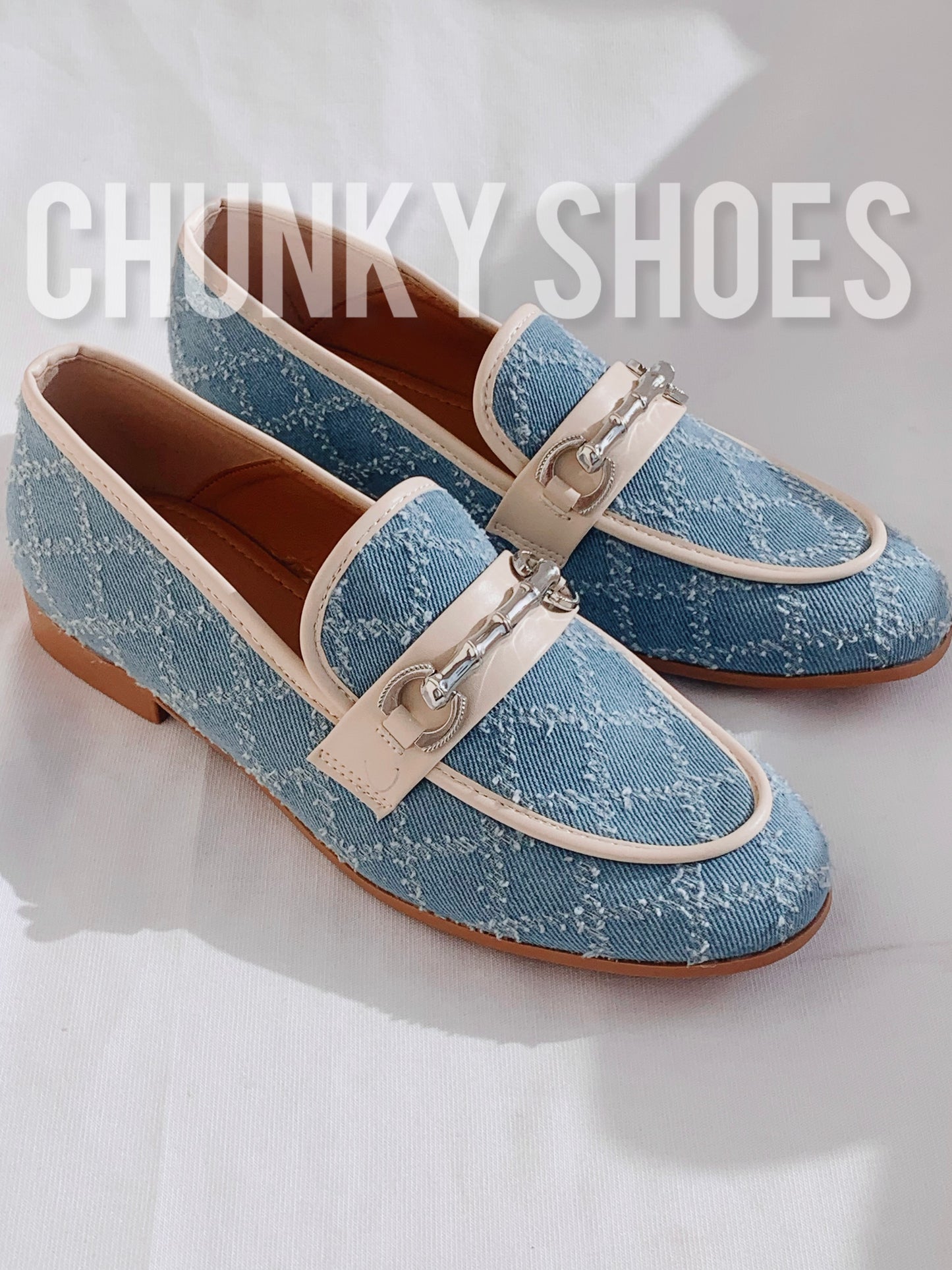 Denim loafers