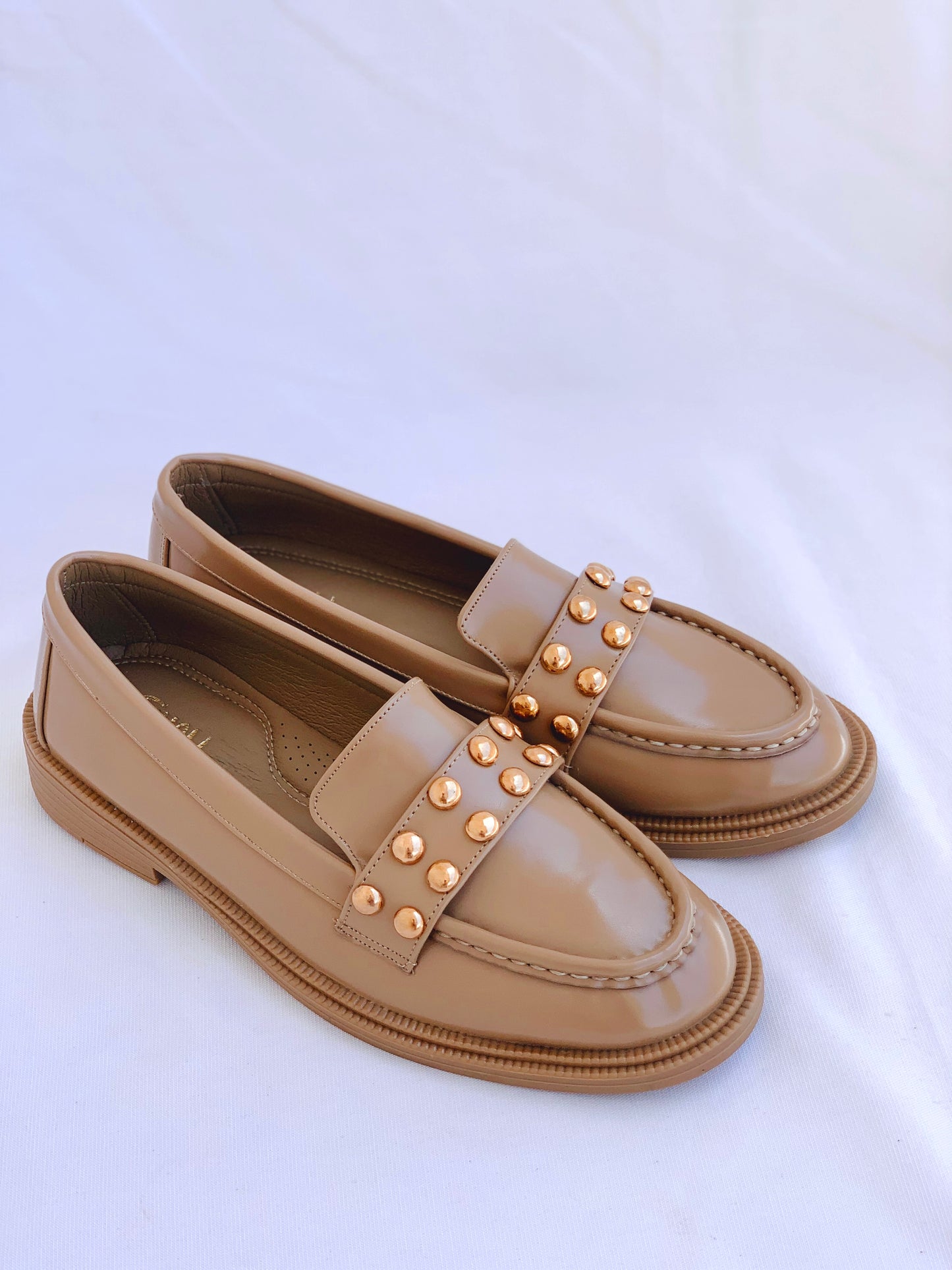Shiny leather loafers