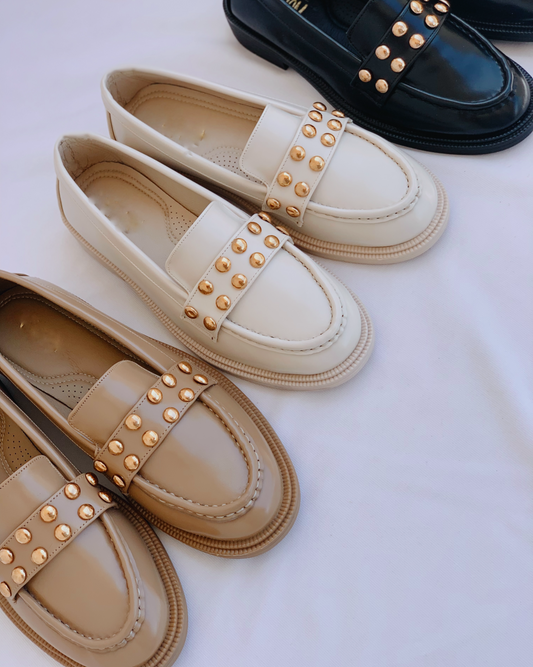 Shiny leather loafers